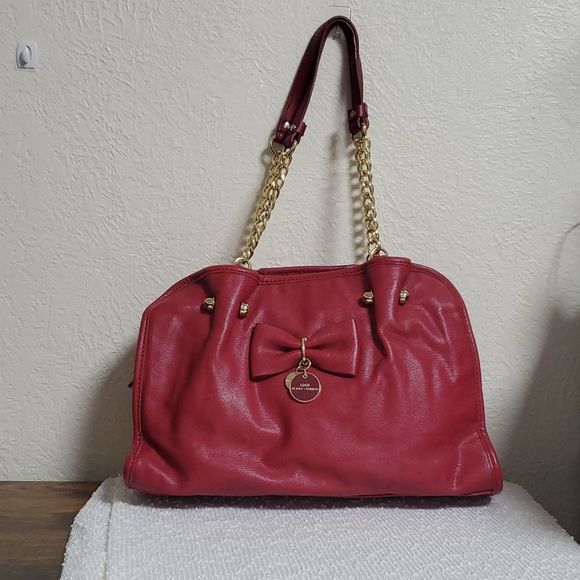 Lulu Guinness Handbags - LULU GUINNESS London Rasberry Pink Leather Purse